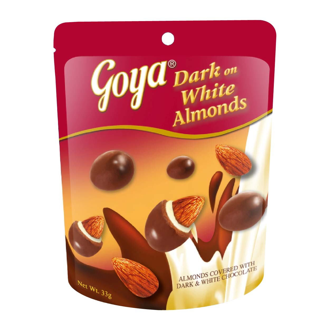 Goya Dark On White Almonds Chocolate 33g