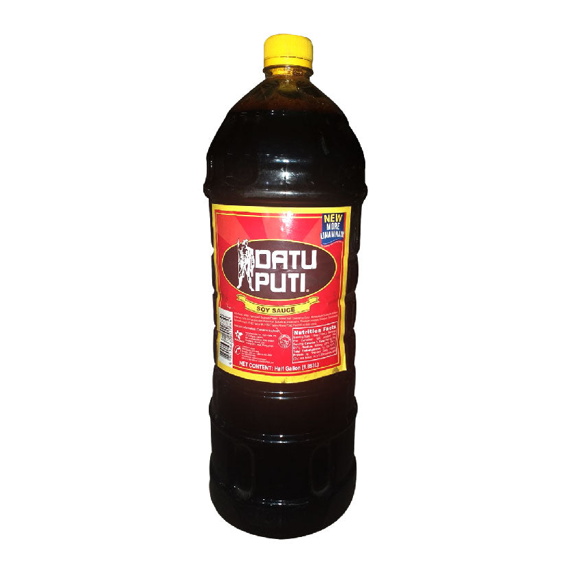 Datu Puti Soy Sauce Plastic Container 1/2 Gallon