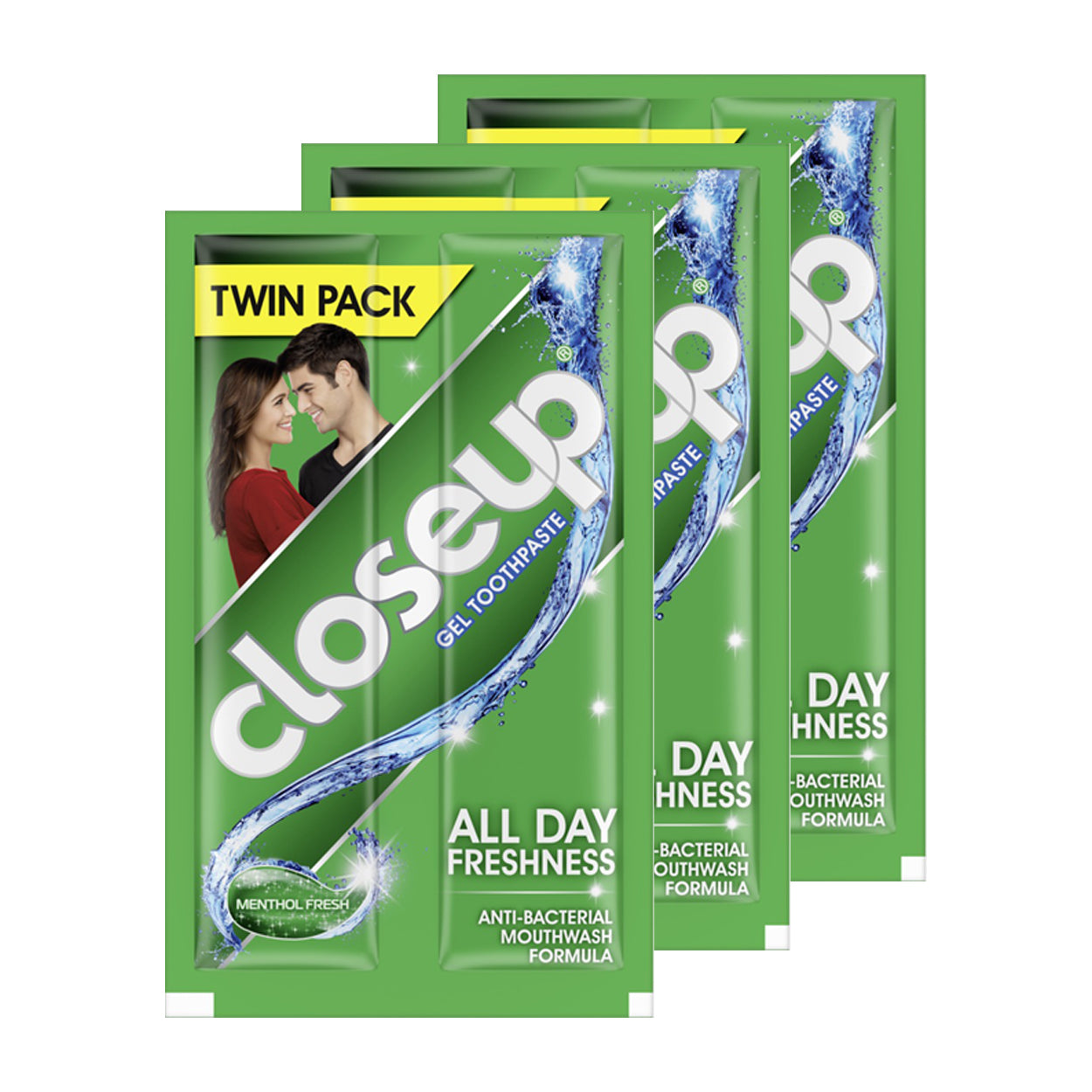Close Up Toothpaste Menthol Fresh 3x20g