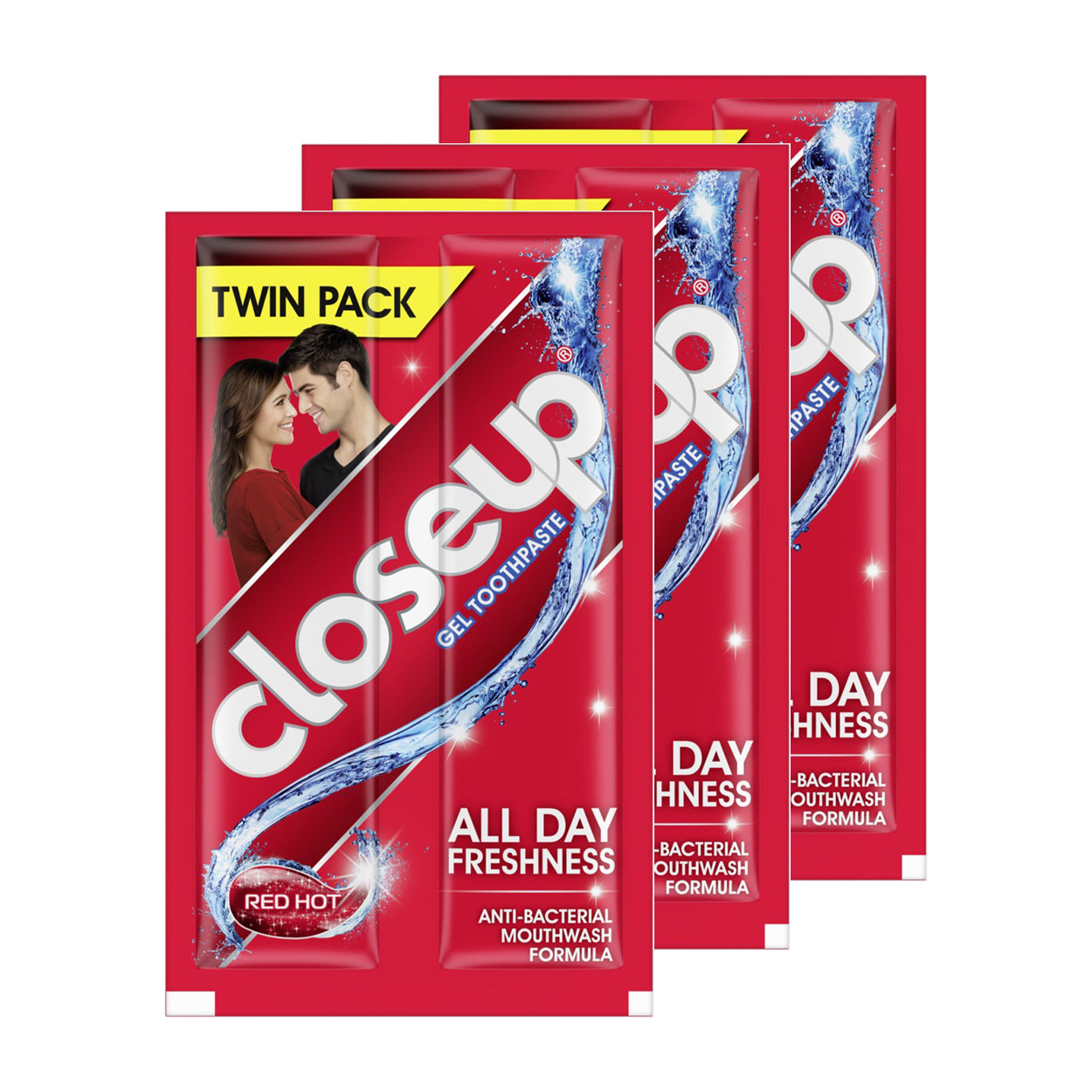 Close Up Toothpaste Red Hot 3x20g