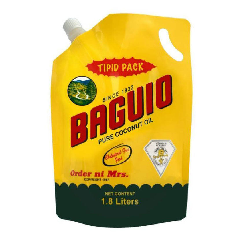 Baguio Pure Coconut Oil Pouch 1.8L