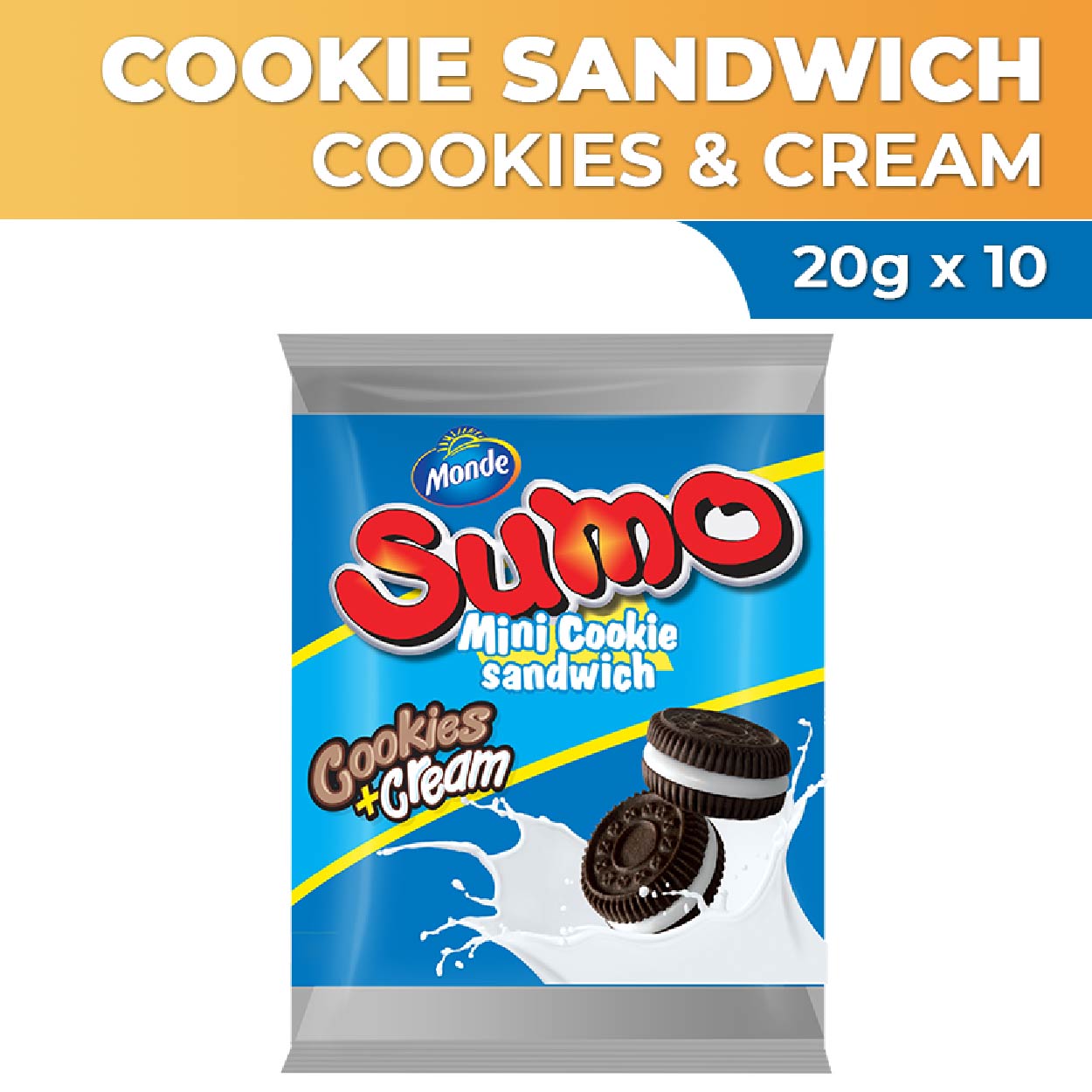 Sumo Mini Cookie Sandwich Cookies & Cream 10x20g – Ever Supermarket