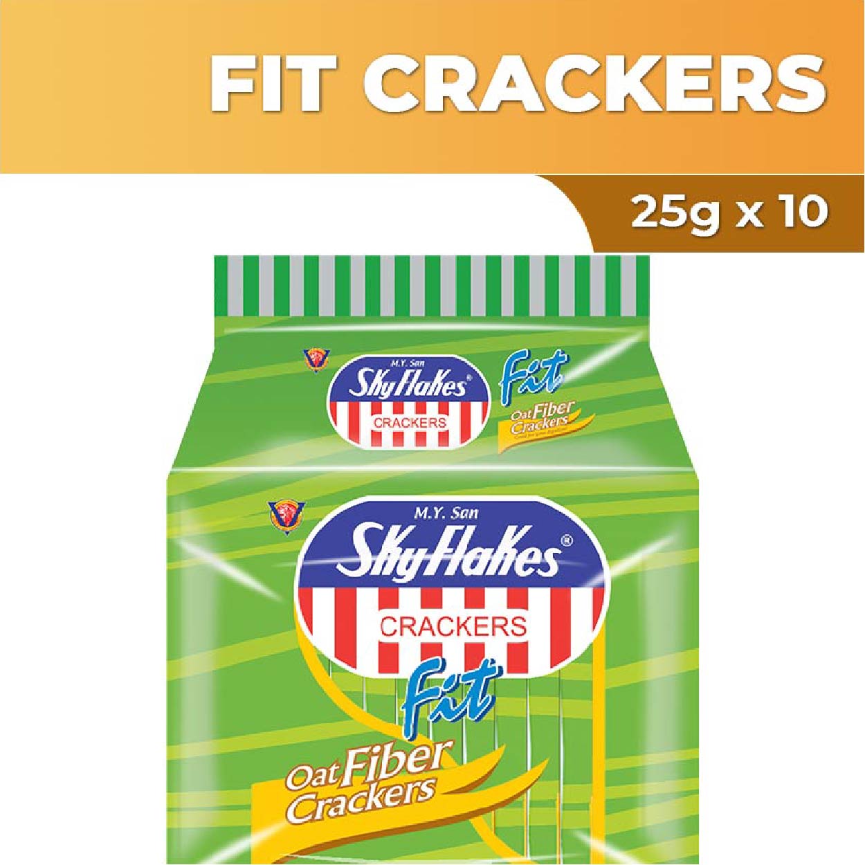 SkyFlakes Crackers Fit Oat Fiber 10x25g