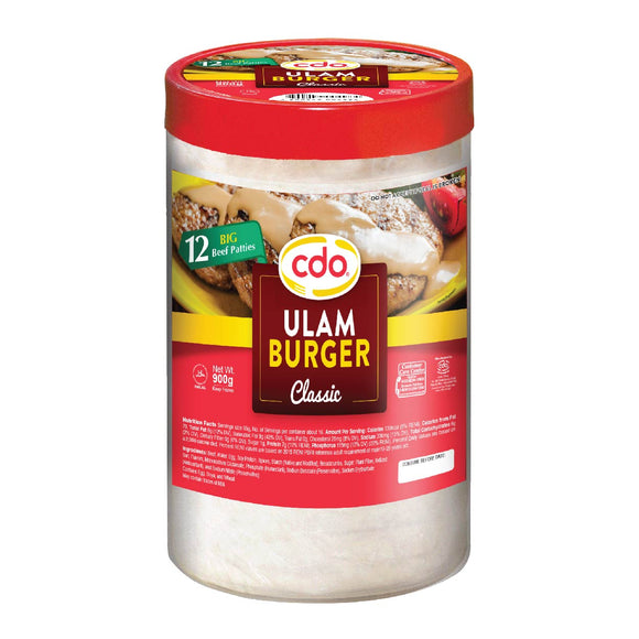 CDO Ulam Burger Classic Hamburger Patties Big 12's 900g