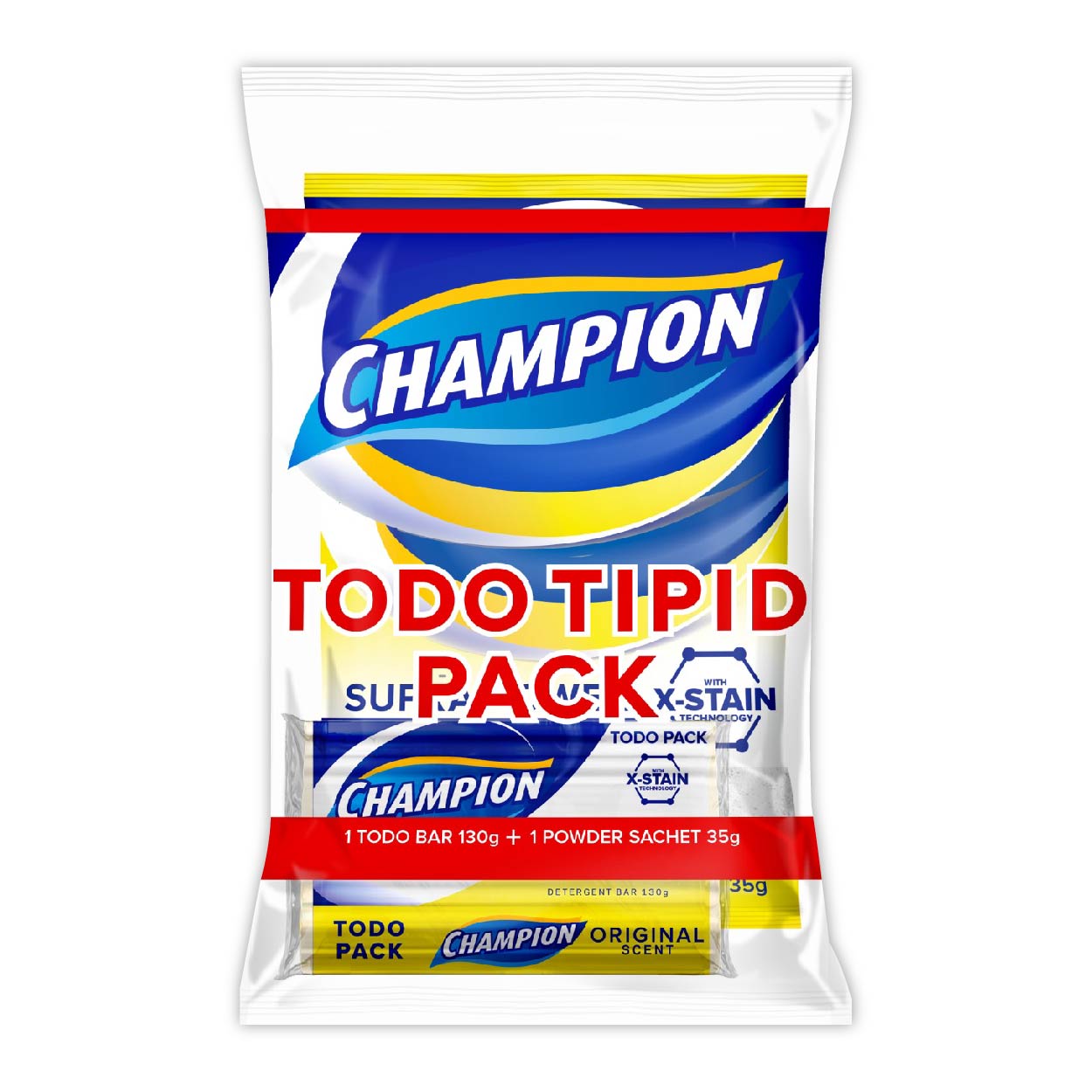 Champion Detergent Bar & Powder Supra Original Todo Tipid Pack
