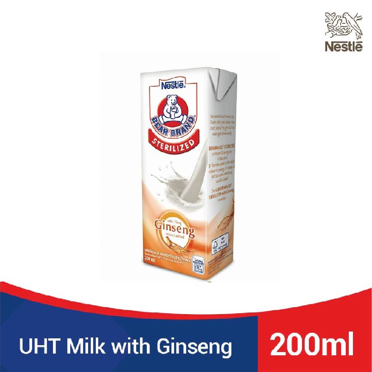 Bear Brand Sterilized with Ginseng UHT 200ml
