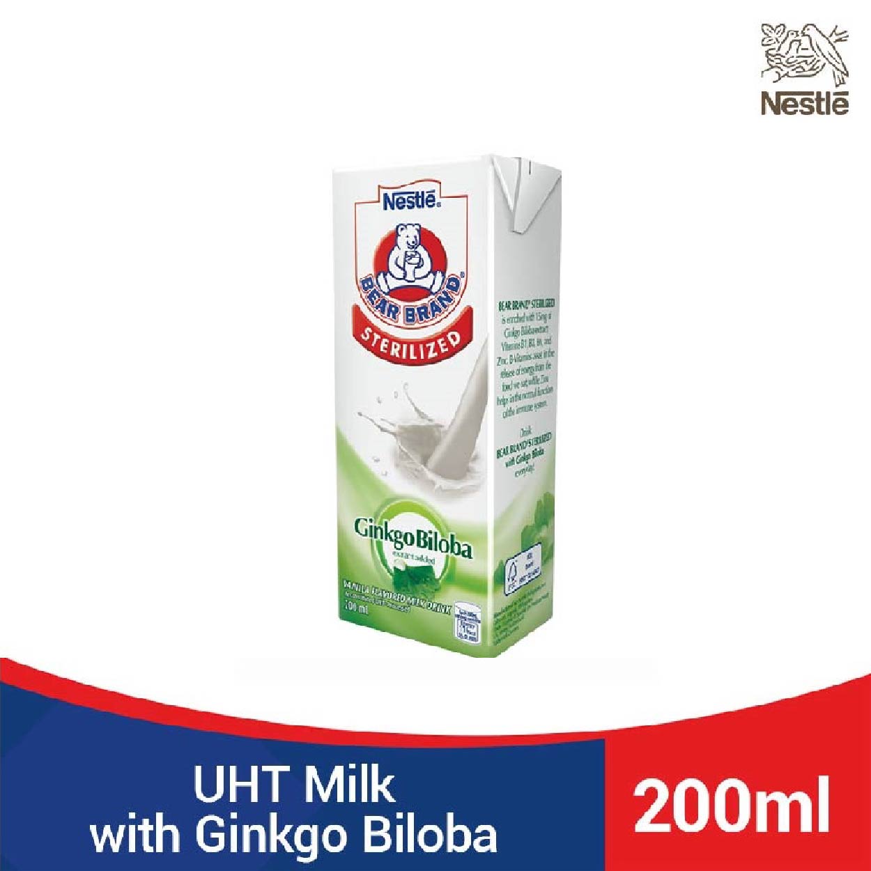 Bear Brand Sterilized with Ginkgo Biloba UHT 200ml