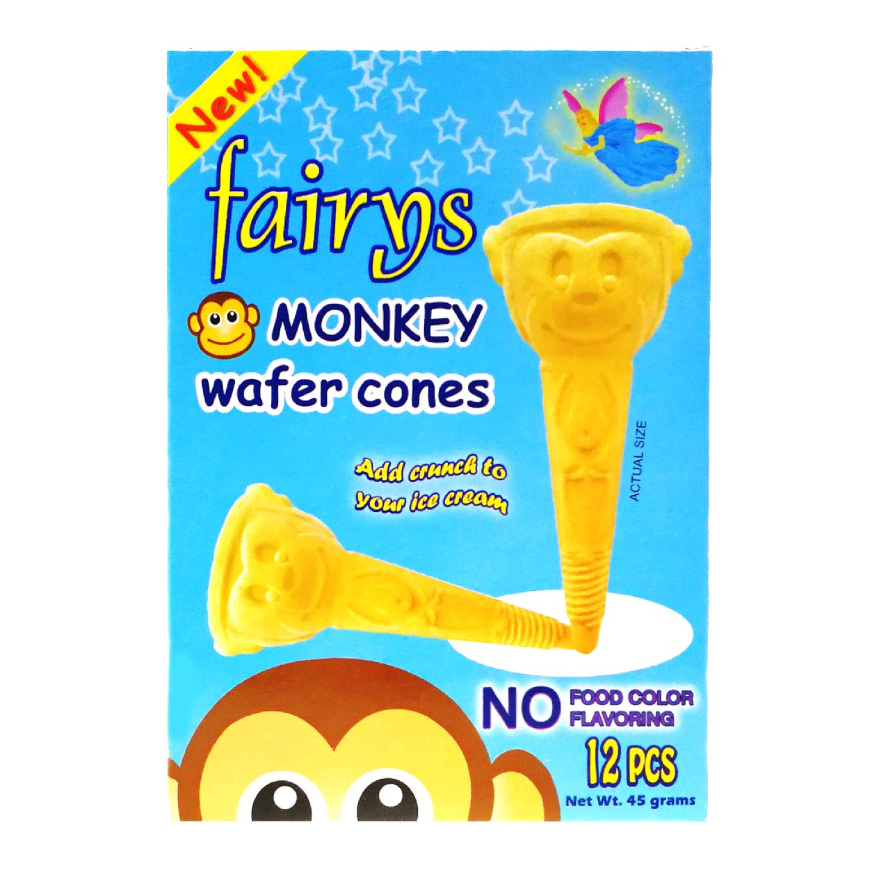 Fairys Monkey Wafer Cones 12s