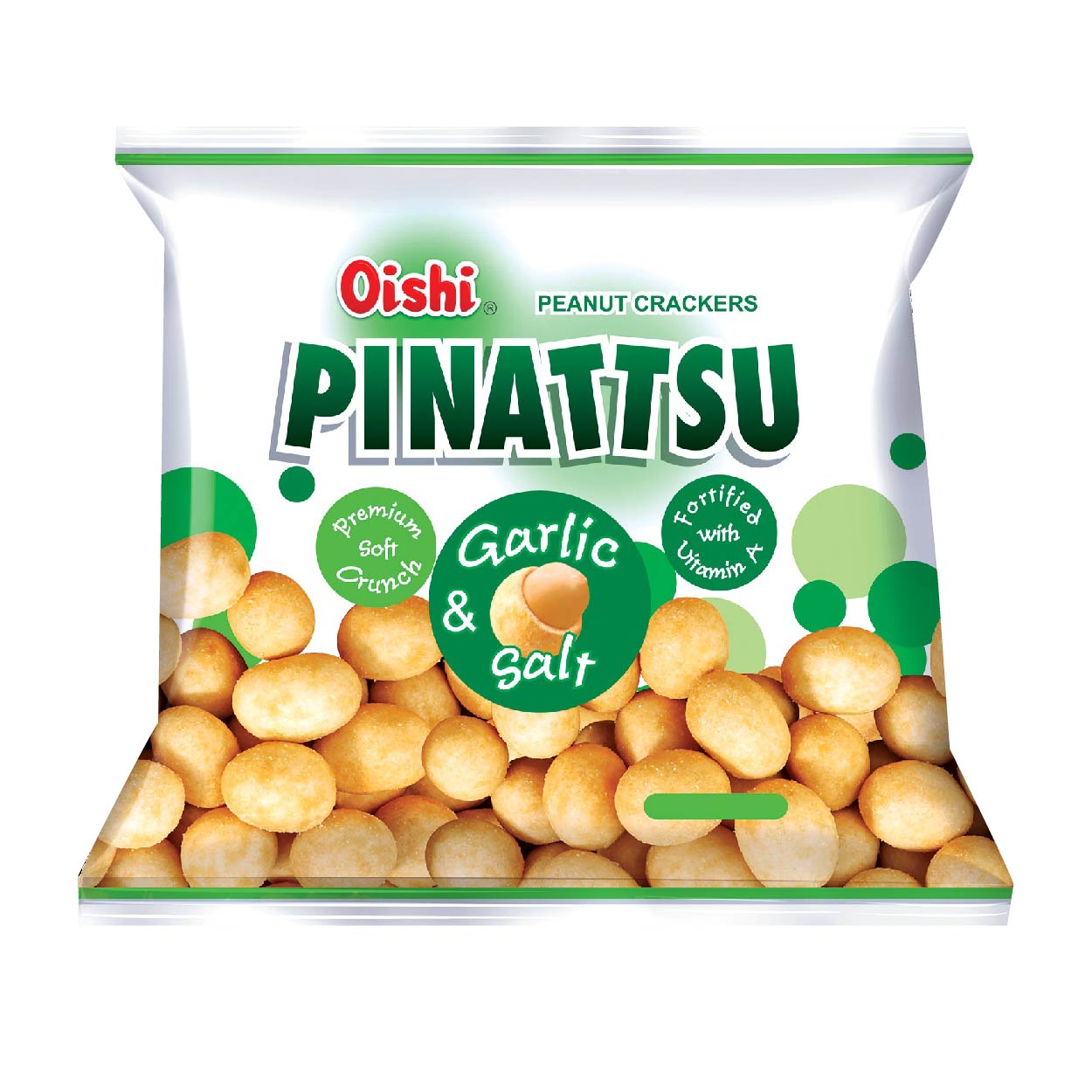 Oishi Pinattsu Peanut Crackers Garlic & Salt 100g