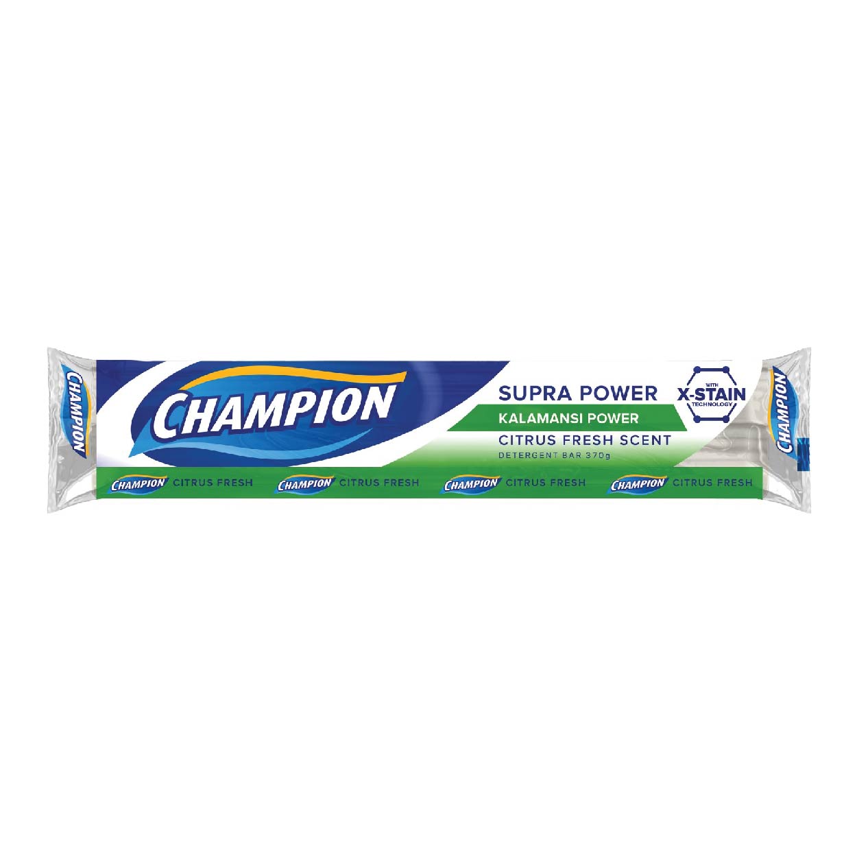 Champion Detergent Bar Supra Kalamansi Citrus Fresh 370g