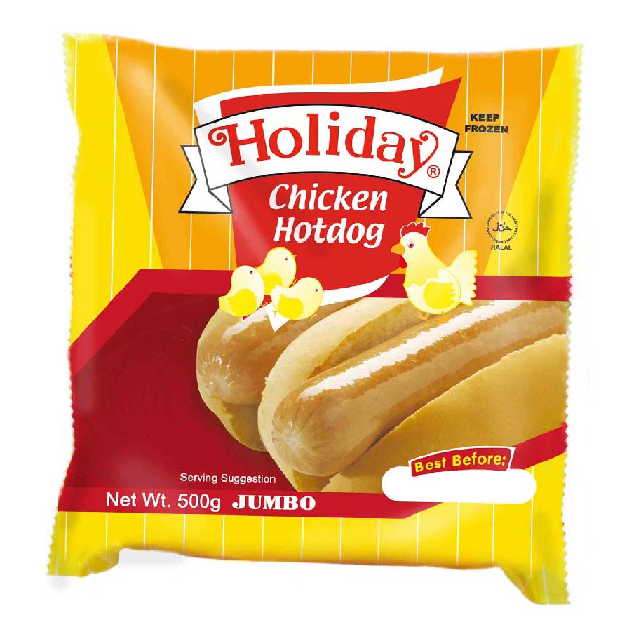 Holiday Chicken Hotdog Jumbo 500g