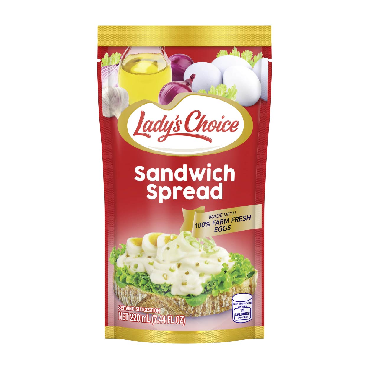Lady's Choice Sandwich Spread Pouch 220ml