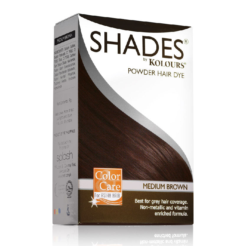 Shades by Kolours Hair Dye Powder Medium Brown 9g