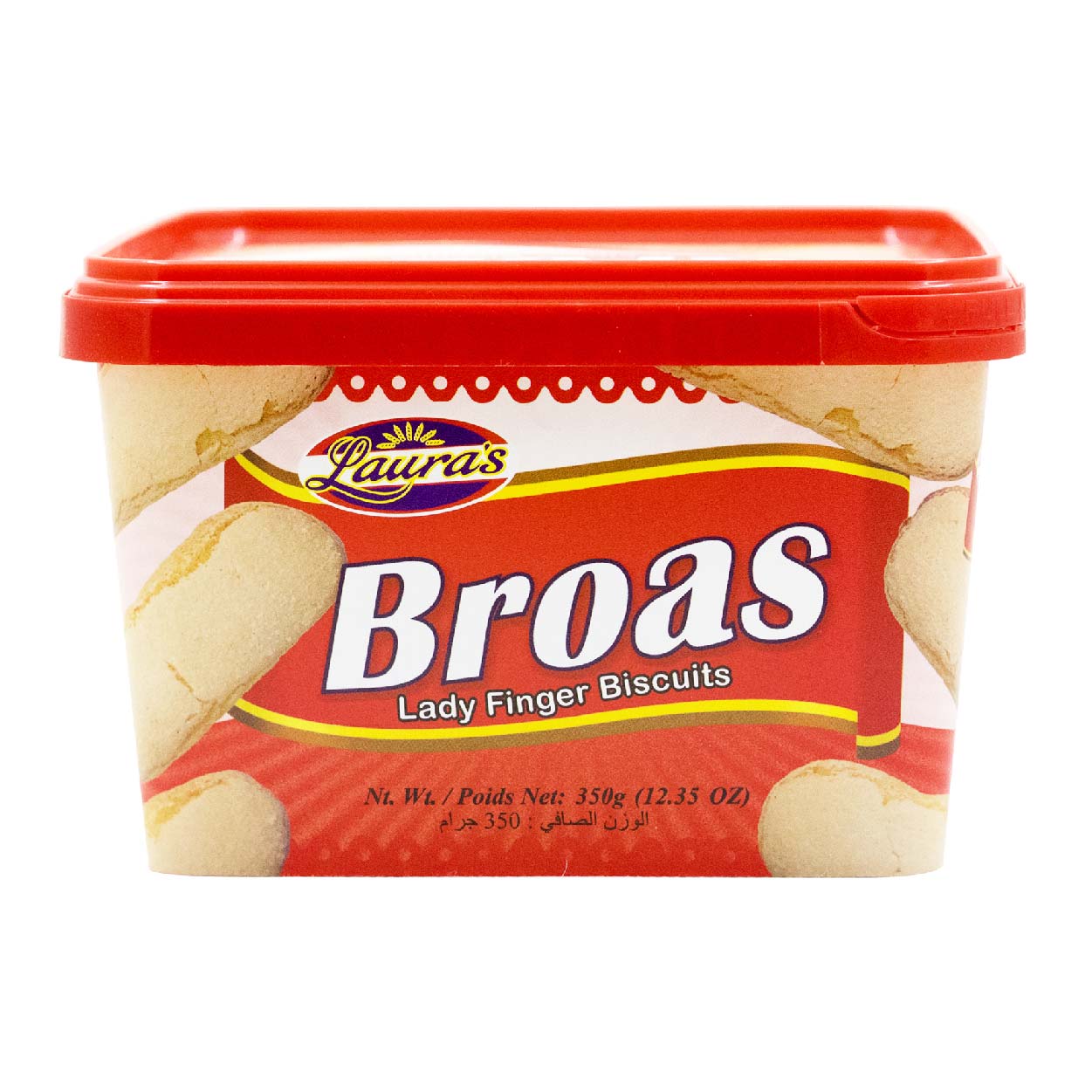 Laura's Broas Lady finger Biscuits Tub 350g