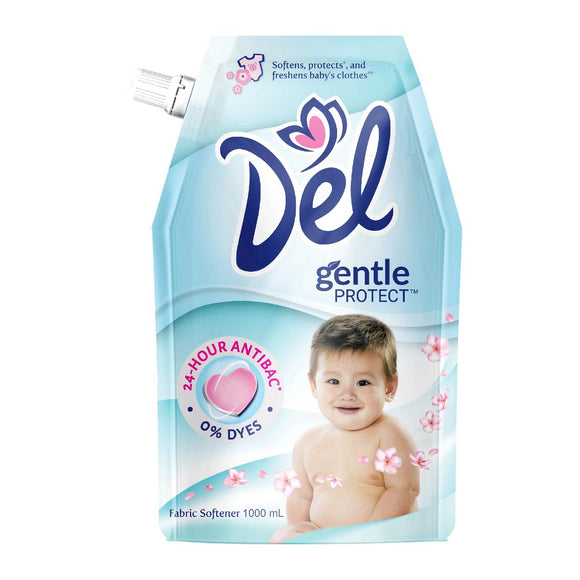 Del Fabric Softener Gentle Protect 1L Refill