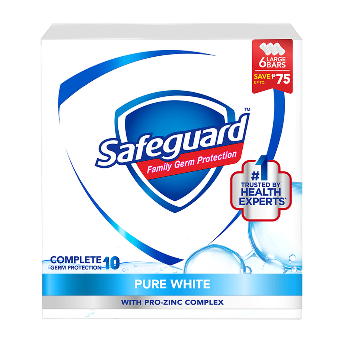 Safeguard Soap Pure White 6x115g SAVE