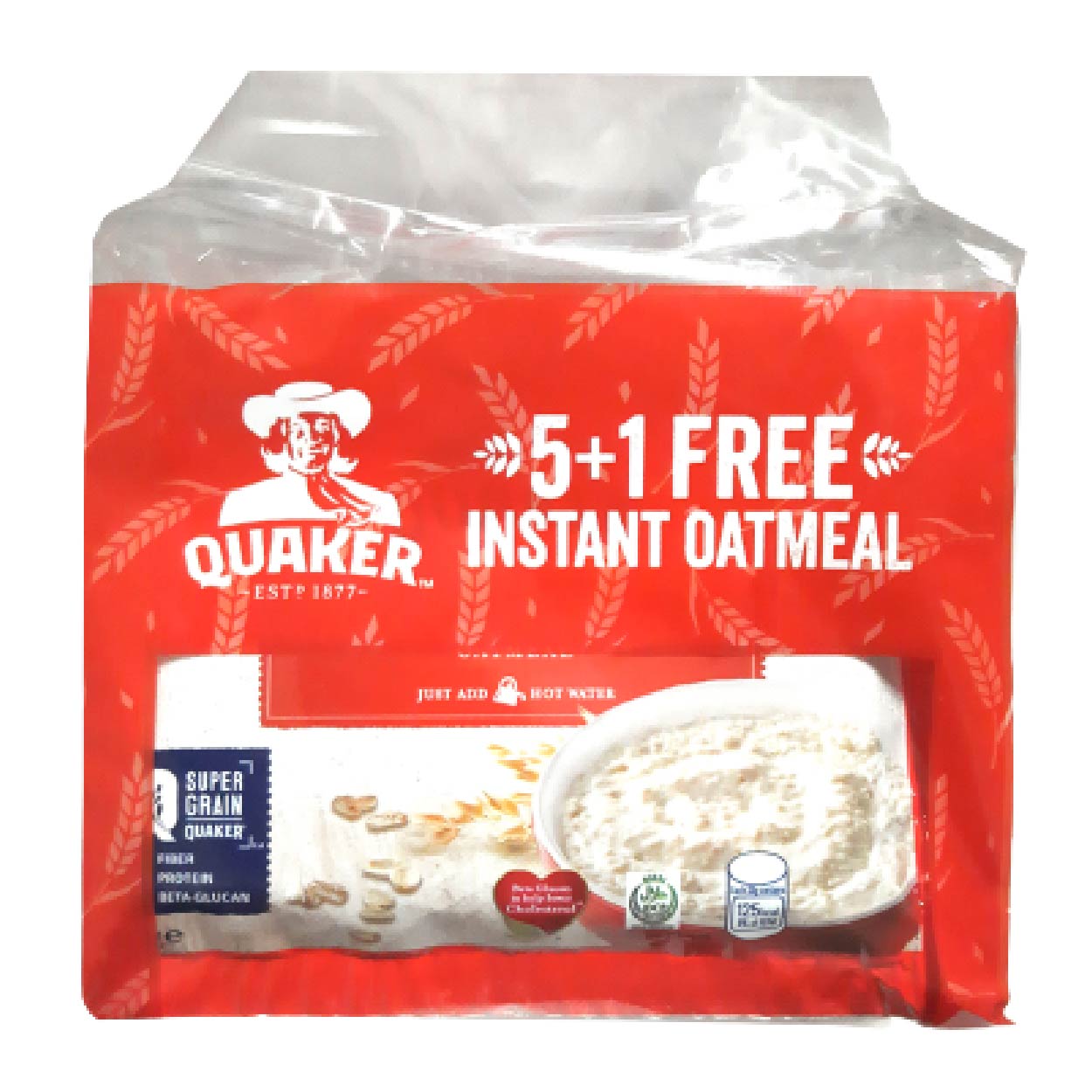 Quaker Instant Oatmeal 5x33g+1 Free