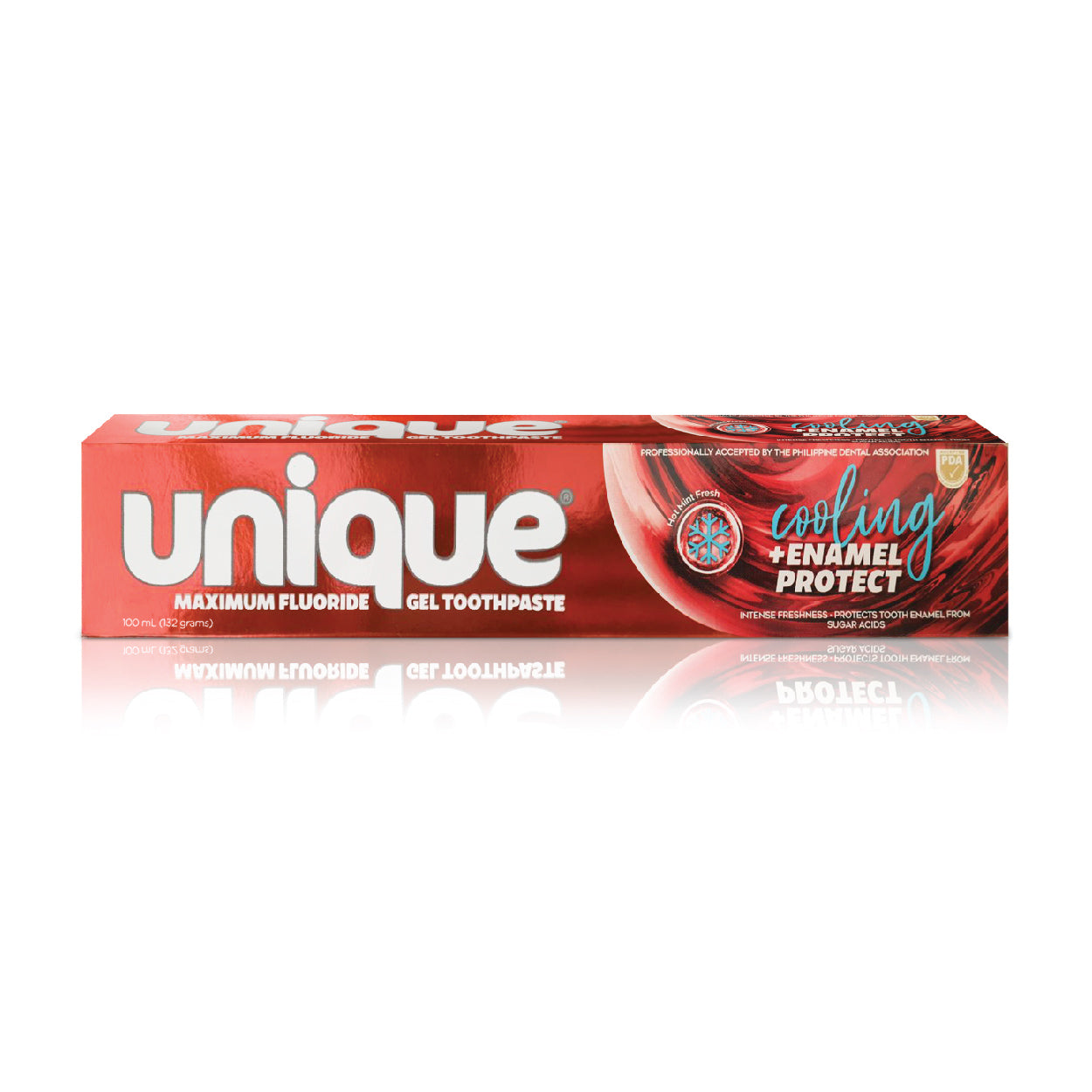 Unique Gel Toothpaste Hot Mint Fresh Red 100ml