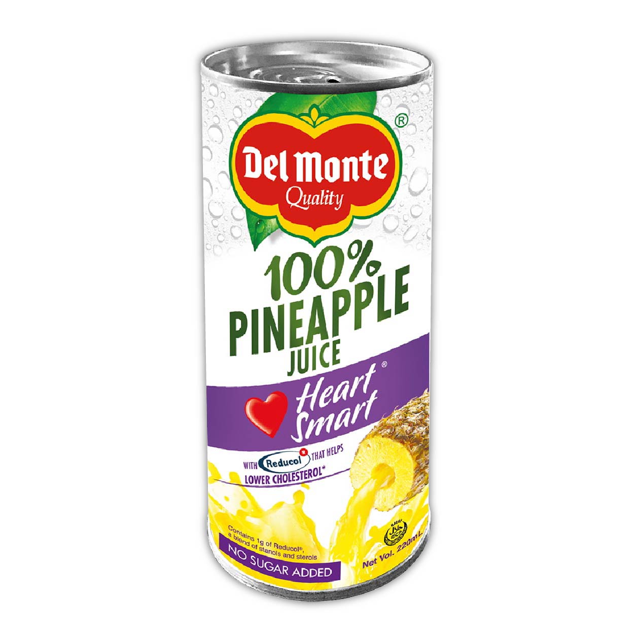 Del Monte 100% Pineapple Juice Drink Heart Smart 220ml