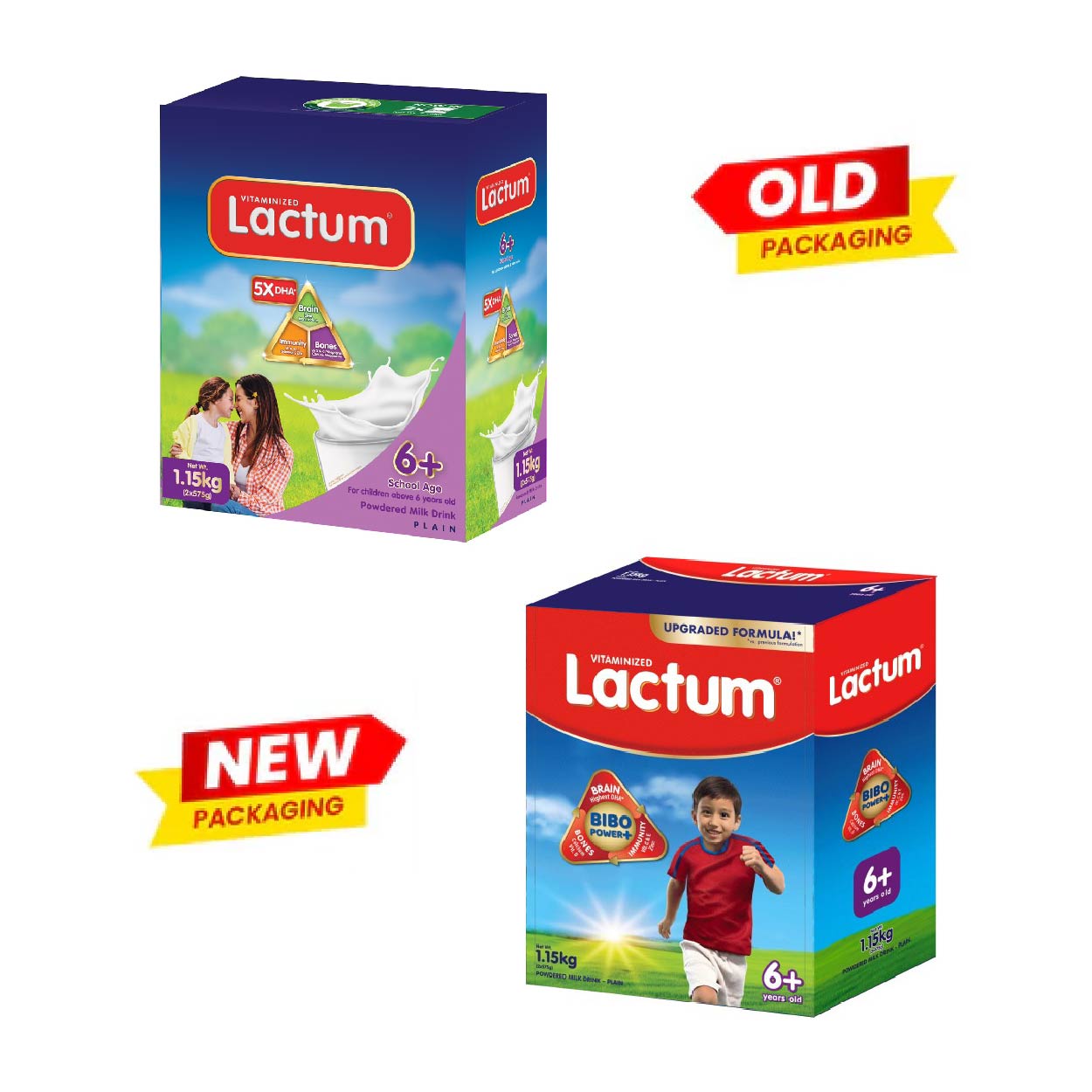 Lactum 6+ Powdered Milk Drink Plain 1.15kg