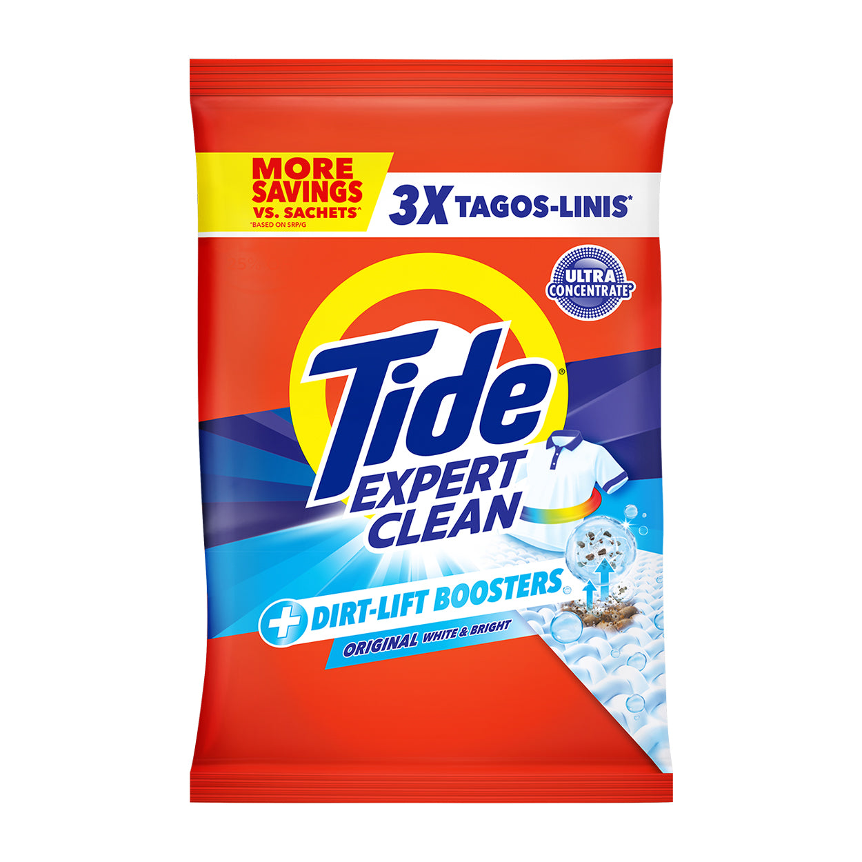 Tide Expert Clean Laundry Powder Original White & Bright 1250g