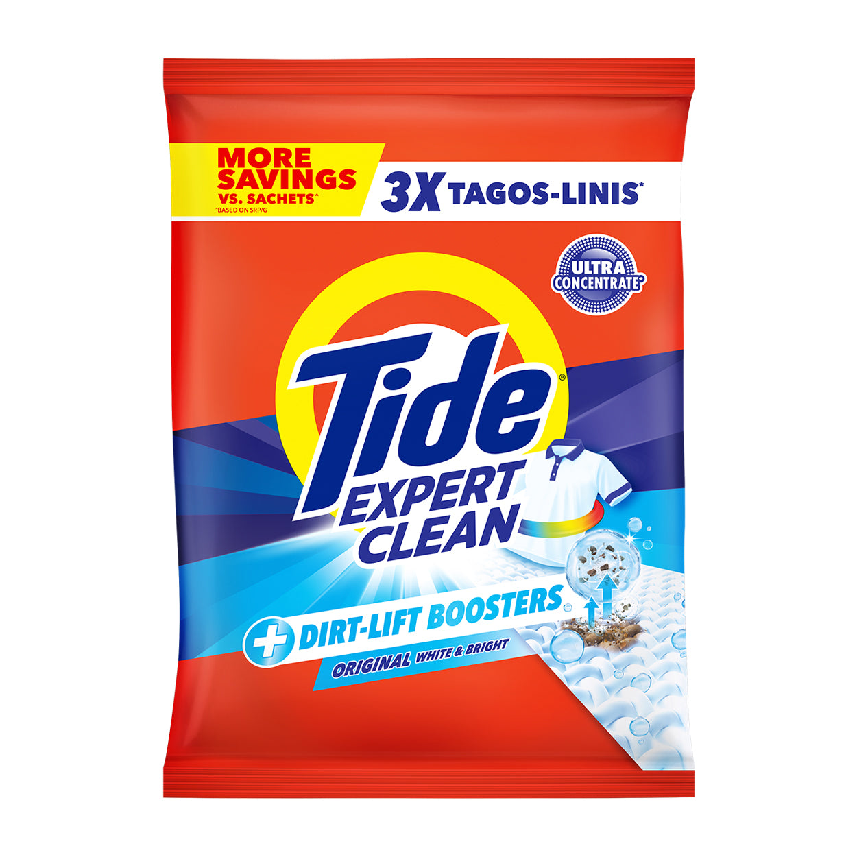 Tide Expert Clean Laundry Powder Original White & Bright 2590g