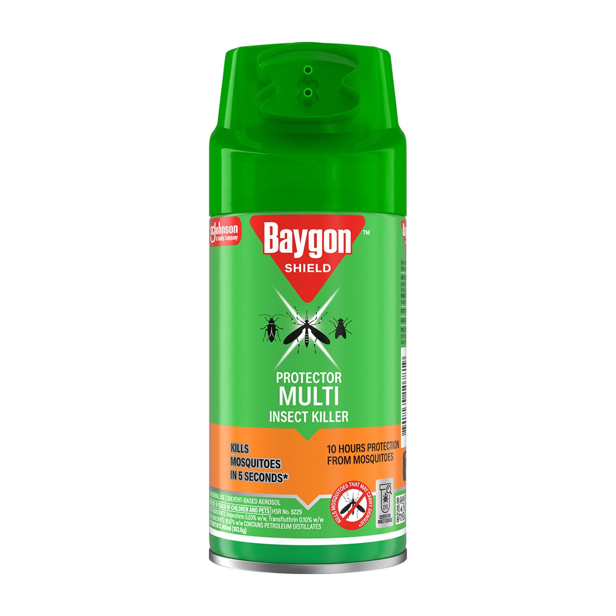 Baygon Shield Protector Multi Insect Killer Aerosol 300ml