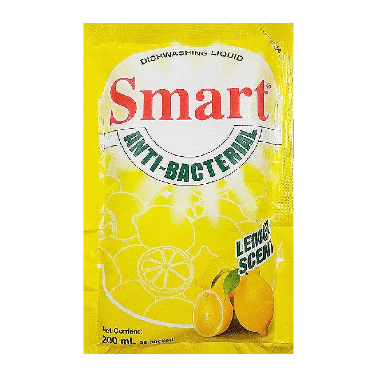 Smart Antibacterial Dishwashing Liquid Lemon Refill 200ml