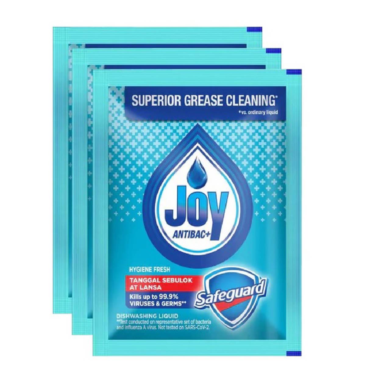 Joy Antibac+ Dishwashing Liquid Safeguard Hygiene Fresh 3x17ml