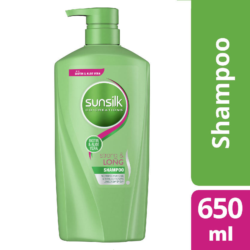 Sunsilk Shampoo Strong & Long Green 650ml
