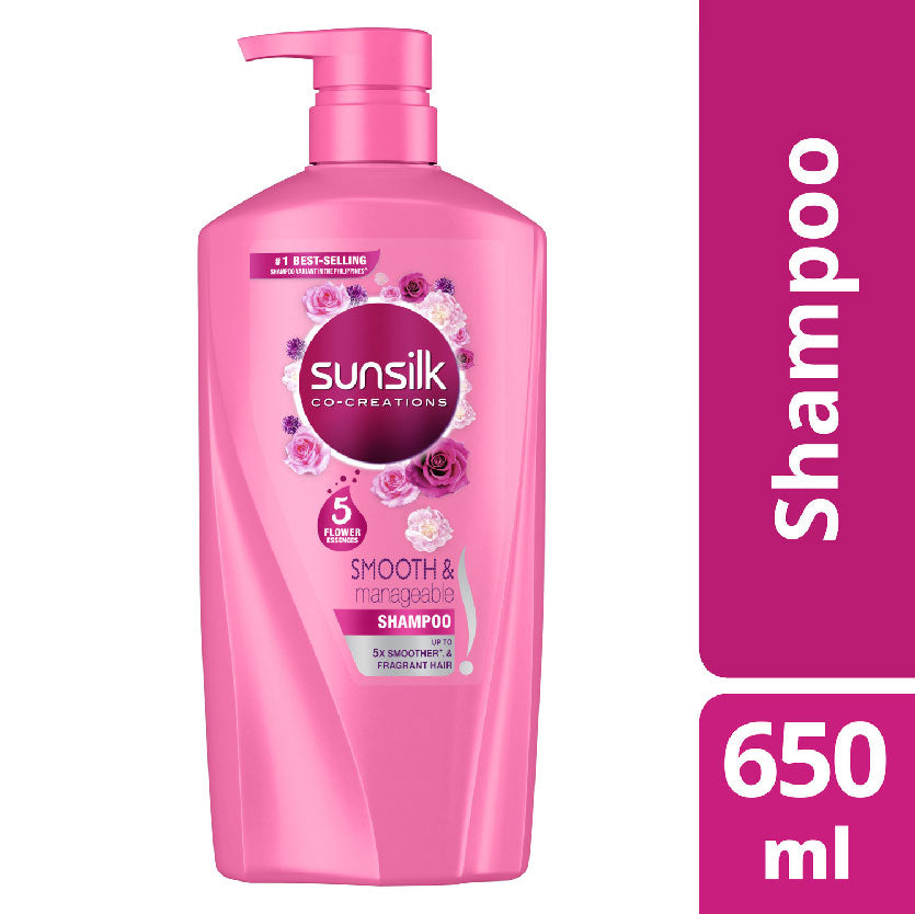 Sunsilk Shampoo Smooth & Manageable Pink 650ml