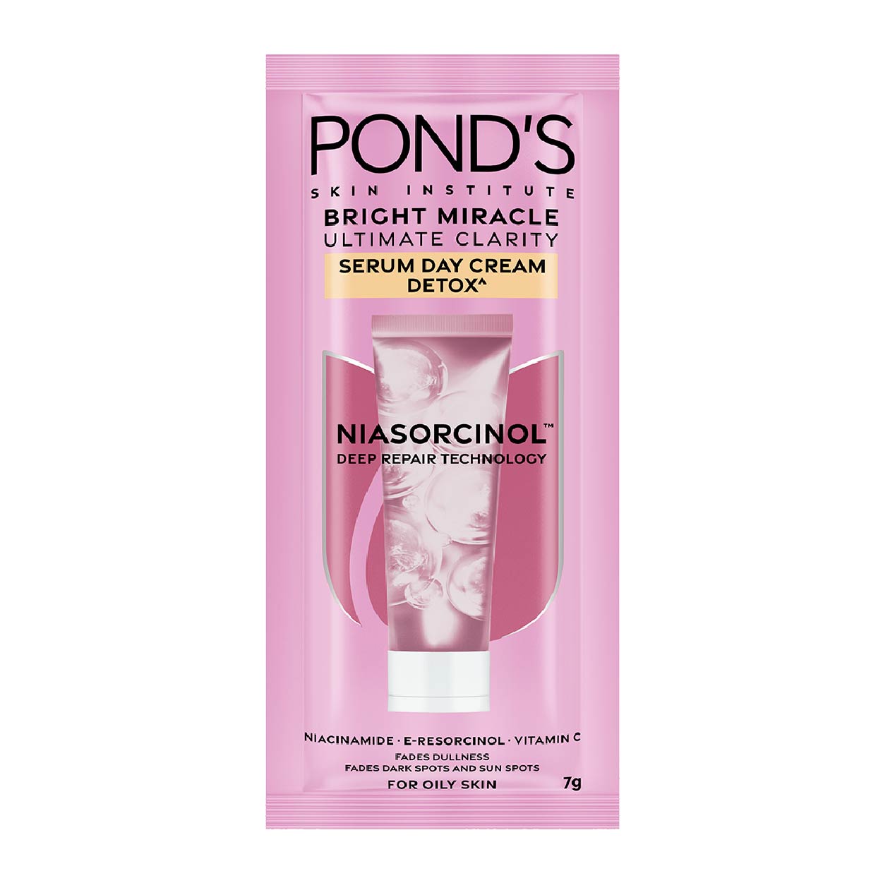 Pond's Bright Serum Day Cream Detox Oily Skin 7g