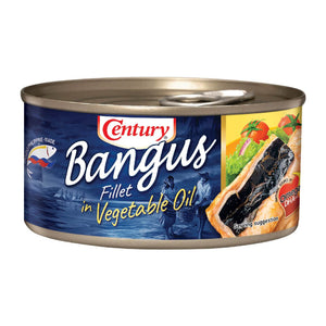 Century Bangus Fillet in Vegetable Oil Easy Open Can 184g