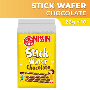 Nissin Stick Wafer Chocolate 10x22g