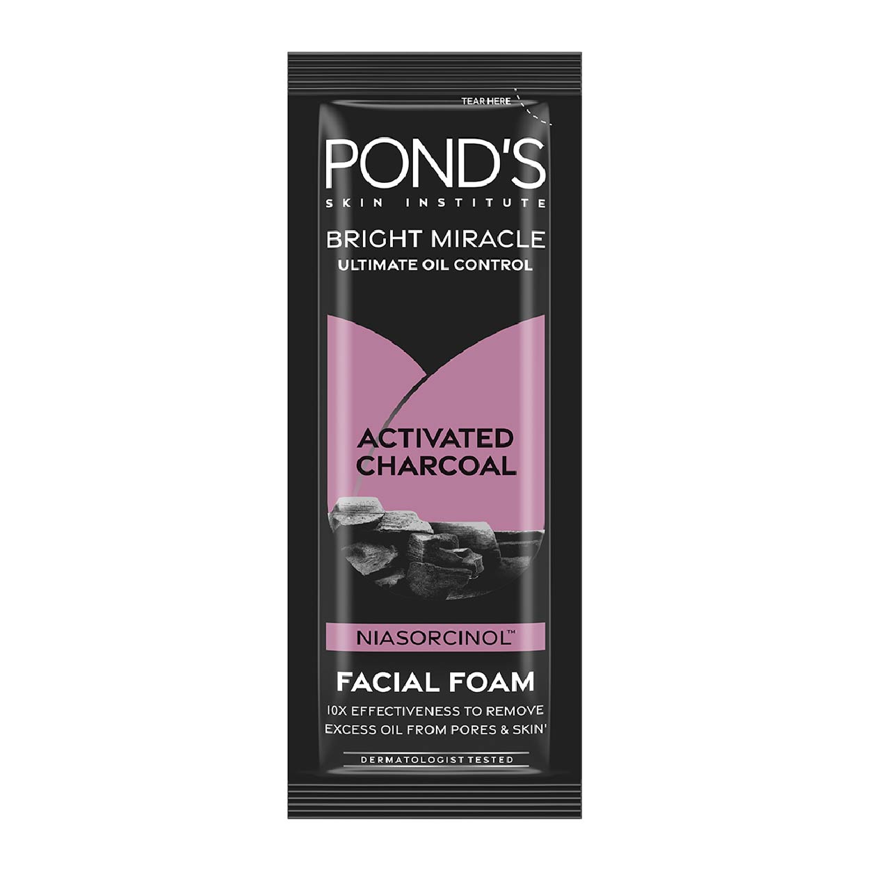 Pond's Bright Miracle Facial Foam Activated Charcoal 10g