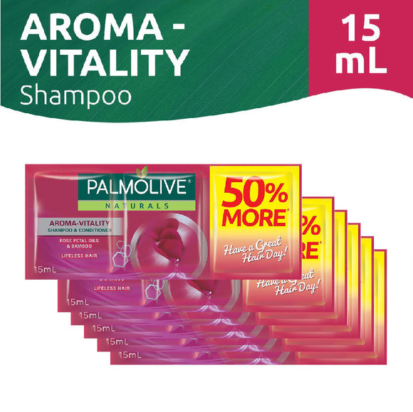 Palmolive Naturals Shampoo Aroma Vitality Maroon 6x15ml