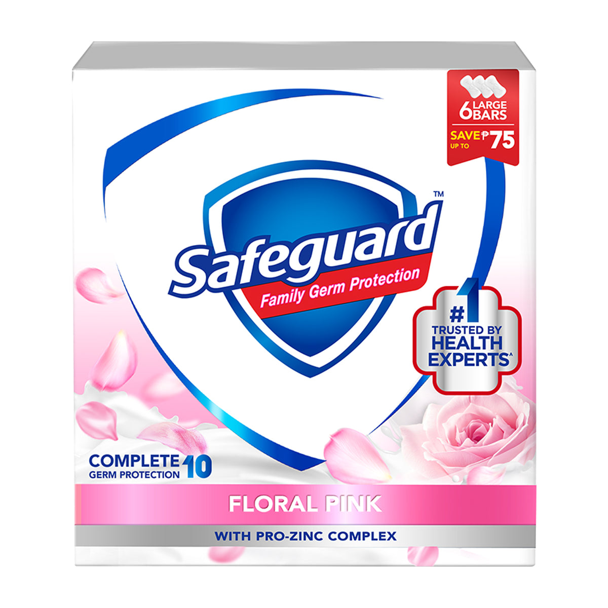 Safeguard Soap Floral Pink 6x115g SAVE