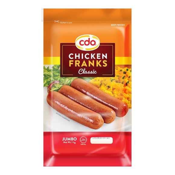 CDO Chicken Franks Classic Jumbo 1kg