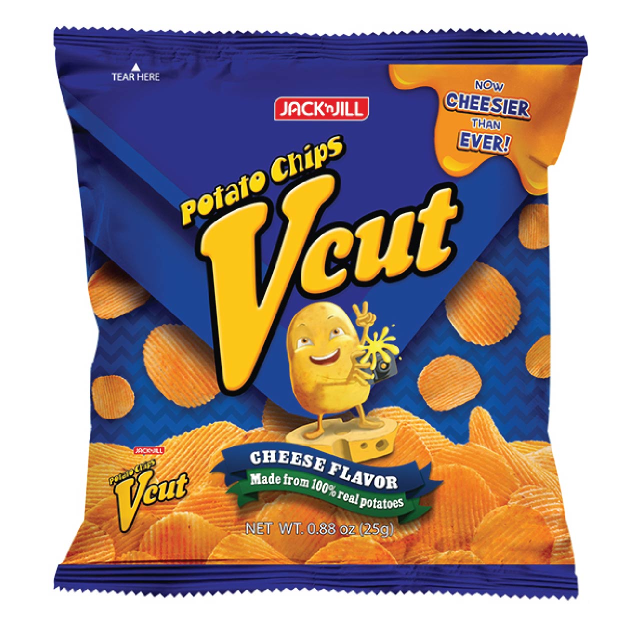 Jack n Jill V-Cut Potato Chips Cheese 25g