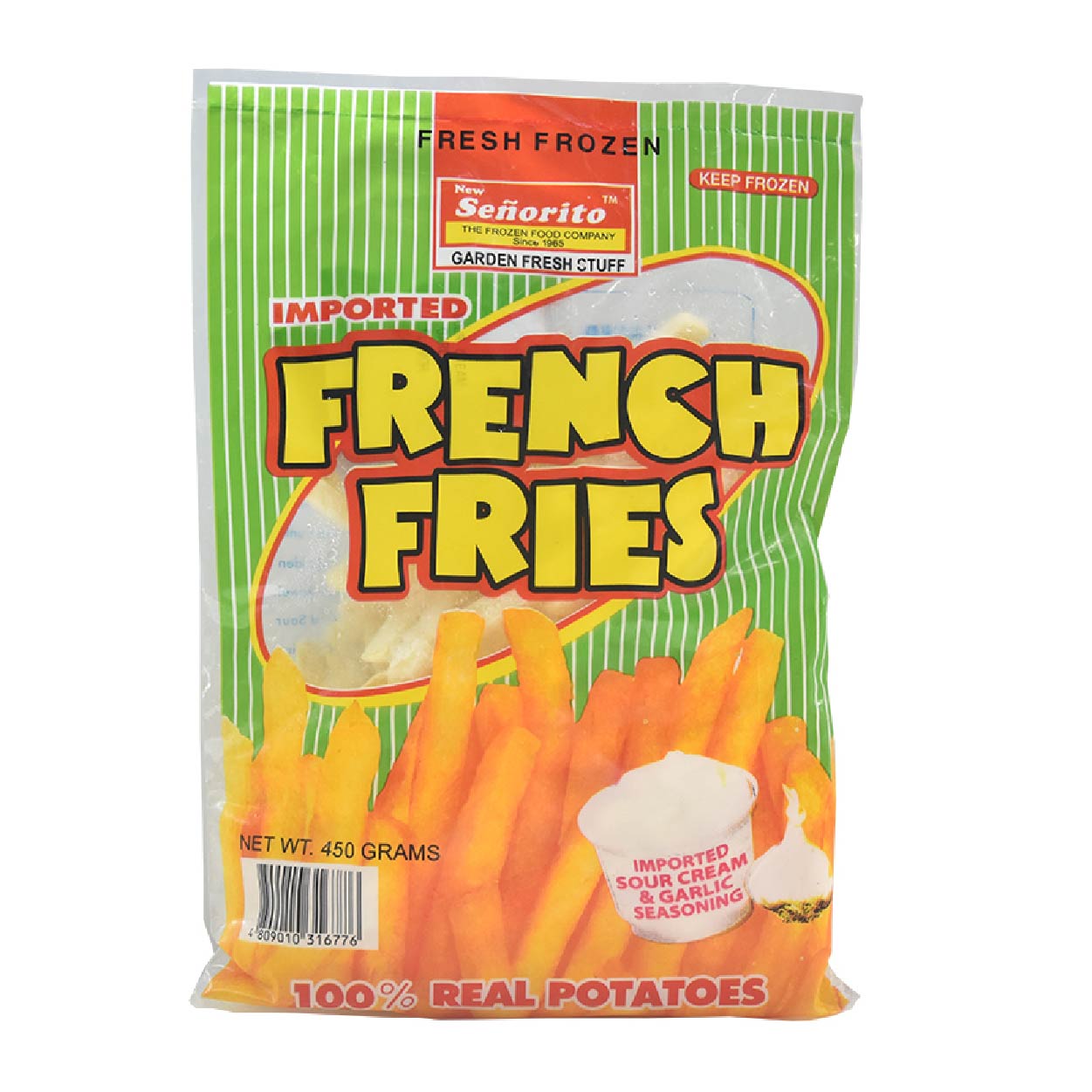 New Senorito French Fries with Sour Cream & Garlic Seasoning 450g
