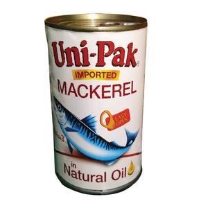 Uni-Pak Mackerel in Natural Oil Easy Open 425g