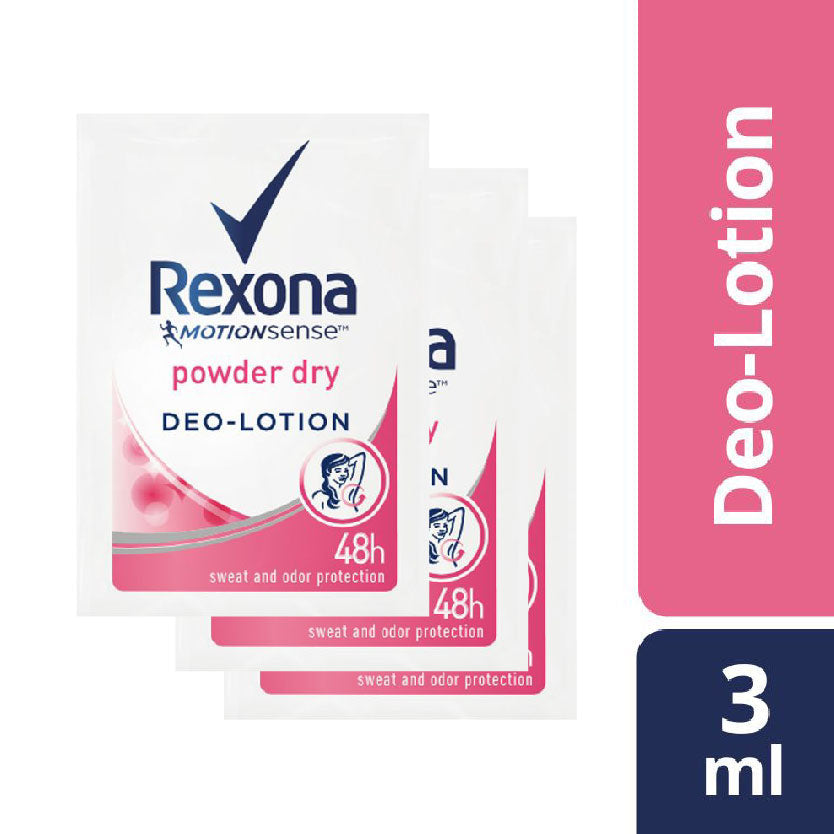 Rexona Women Deodorant Lotion Powder Dry 3x3ml