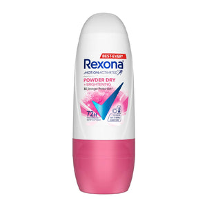 Rexona Women Deodorant Roll On Powder Dry+Brightening 25ml