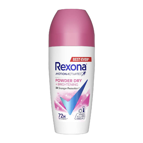 Rexona Women Deodorant Roll On Powder Dry+Brightening 45ml