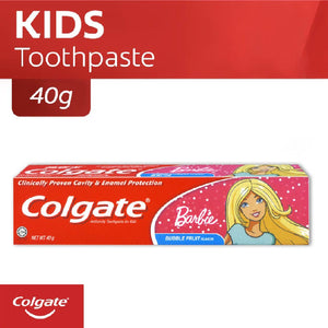 Colgate Toothpaste Kids Barbie Bubble Fruit Flavor 40g