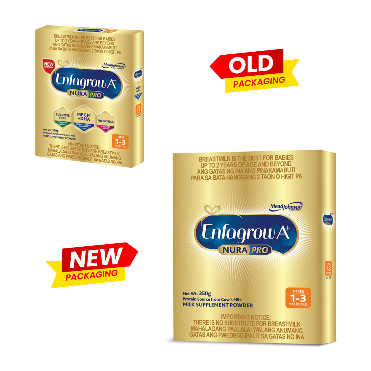 Enfagrow A+ NuraPro Three Milk Powder 1-3 years old 350g