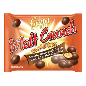 Goya Malt Crunch Maltitos Milk Chocolate 30g