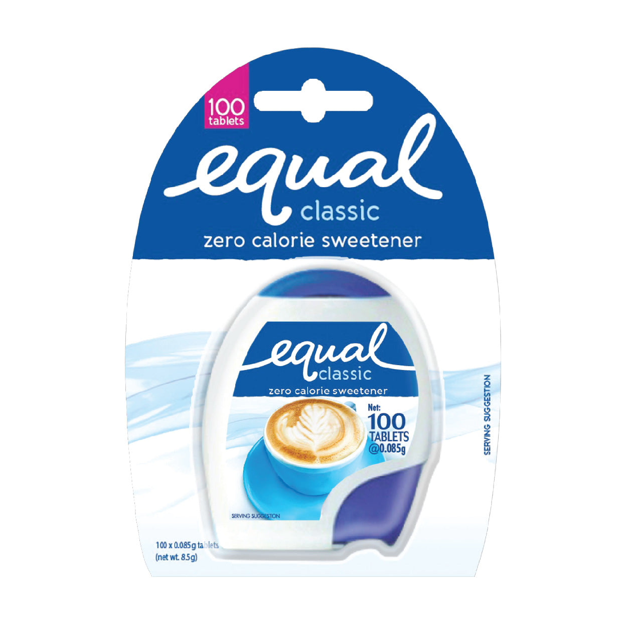 Equal Classic Zero Calorie Sweetener 0.085gx100 Tablets