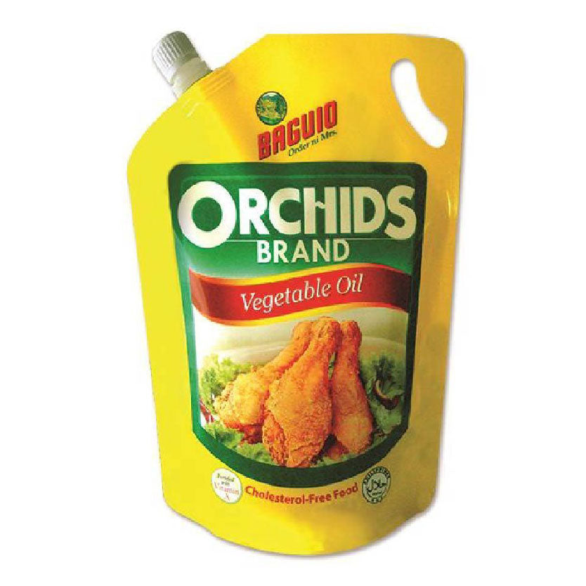 Baguio Orchids Vegetable Oil Pouch Easy Squeeze 1.8L