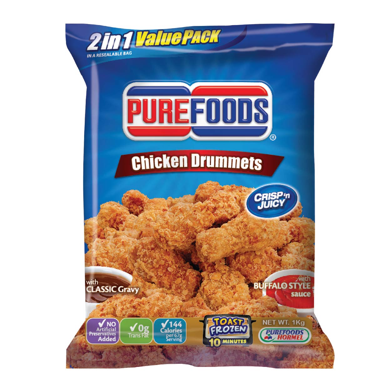 Purefoods Crisp 'N Juicy Chicken Drummets 1kg